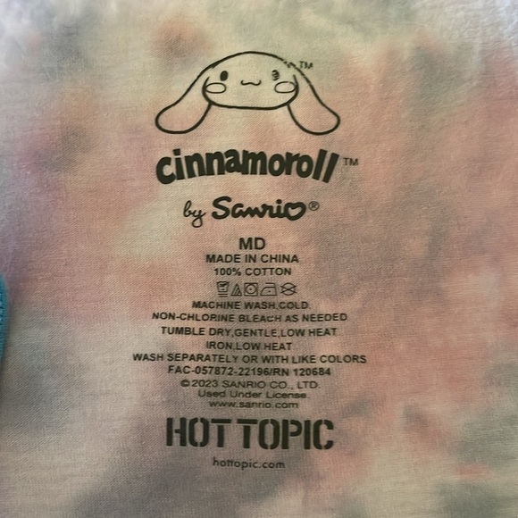 Hot Topic Cinnamoroll Tie Dye Cropped Tank Top - Picture 5 of 5